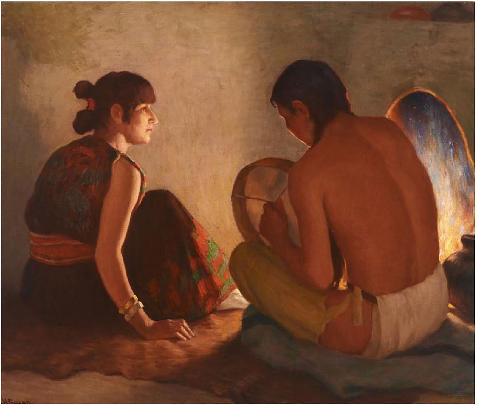 Crucita and Bawling Deer - Taos Indians